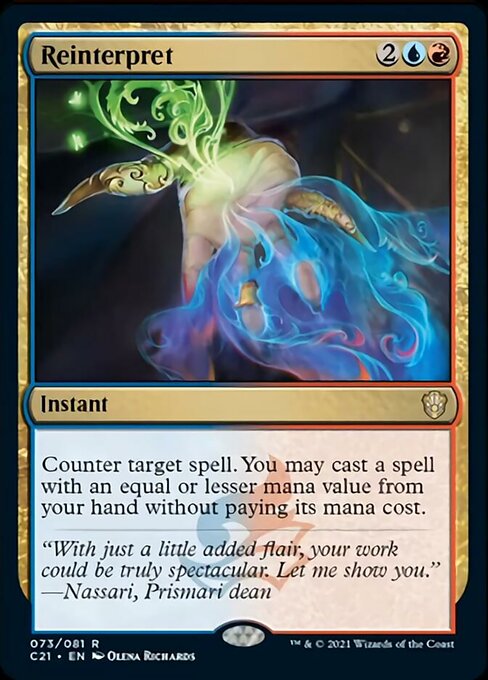 Reinterpret (Commander 2021 Strixhaven) Near Mint