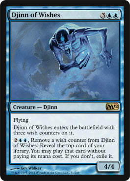 Djinn of Wishes (Magic 2012 Core Set) Medium Play