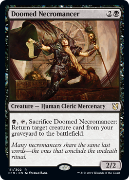 Doomed Necromancer (Commander 2019) Light Play