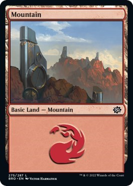 Mountain (275) (The Brothers' War) Near Mint Foil