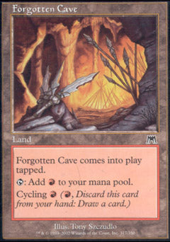 Forgotten Cave (Onslaught) Light Play Foil