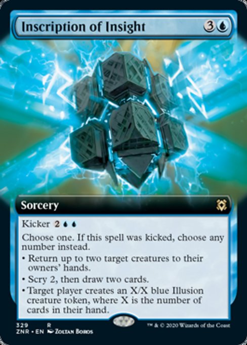 Inscription of Insight (Extended Art) (Zendikar Rising) Near Mint