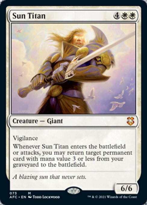 Sun Titan (Commander 2021 Forgotten Realms) Near Mint