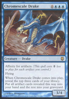 Chromescale Drake (Darksteel) Light Play Foil