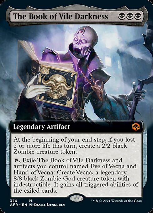 The Book of Vile Darkness (Extended Art) (Adventures in the Forgotten Realms) Near Mint