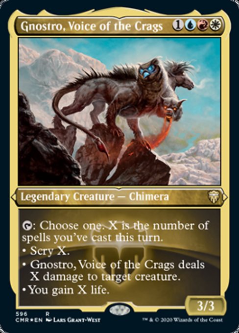 Gnostro, Voice of the Crags (Foil Etched) (Commander Legends) Light Play Foil
