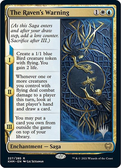 The Raven's Warning (Promo Pack: Kaldheim) Light Play