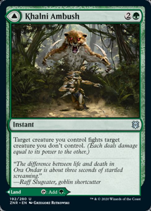 Khalni Ambush / Khalni Territory (Zendikar Rising) Medium Play