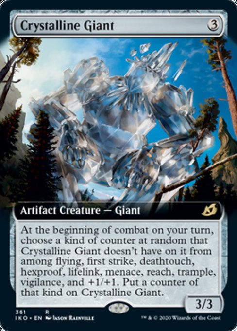 Crystalline Giant (Extended Art) (Ikoria: Lair of Behemoths) Near Mint Foil