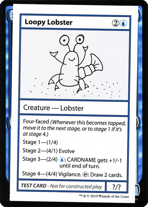 Loopy Lobster (No PW Symbol) (Mystery Booster Test Print 2021) Light Play
