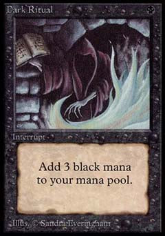 Dark Ritual (Alpha) Damaged / Poor