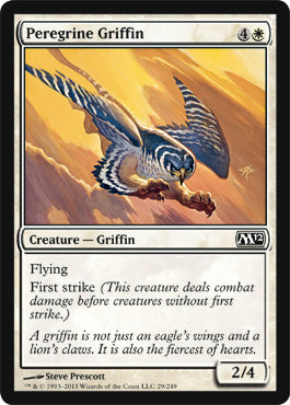 Peregrine Griffin (Magic 2012 Core Set) Heavy Play