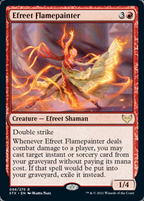 Efreet Flamepainter (Strixhaven) Light Play