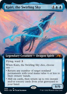 Kairi, the Swirling Sky (Extended Art) (Kamigawa: Neon Dynasty) Near Mint Foil