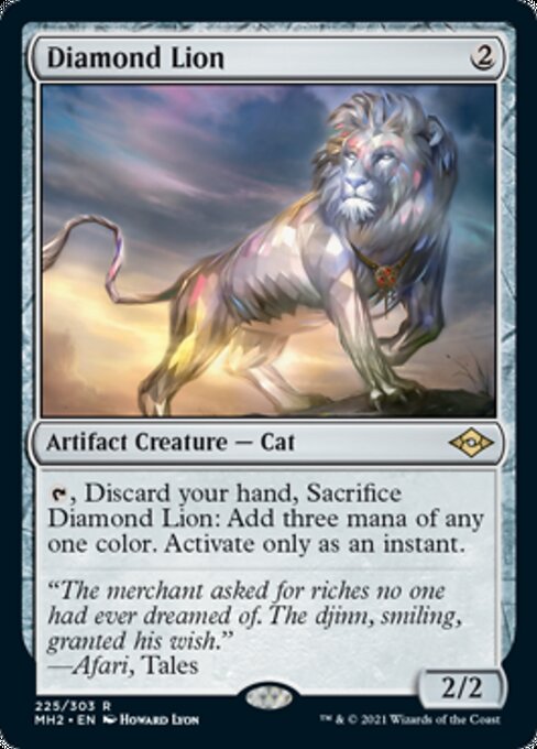 Diamond Lion (Modern Horizons 2) Light Play Foil