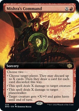 Mishra's Command (Extended Art) (The Brothers' War) Near Mint Foil