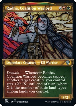 Radha, Coalition Warlord (Textured Foil) (Dominaria United) Near Mint Foil