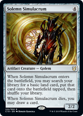 Solemn Simulacrum (Commander 2019) Near Mint