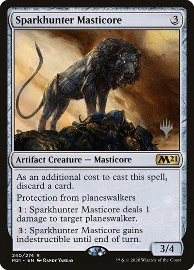 Sparkhunter Masticore (Promo Pack: Core Set 2021) Medium Play