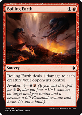Boiling Earth (Battle for Zendikar) Near Mint