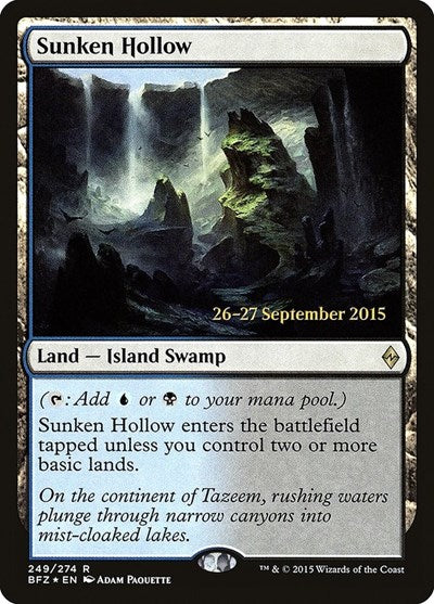 Sunken Hollow (Promos: Prerelease Cards) Light Play Foil