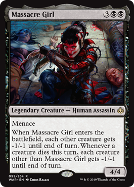 Massacre Girl (War of the Spark) Light Play