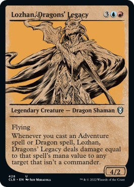 Lozhan, Dragons' Legacy (Showcase) (Commander Legends: Battle for Baldur's Gate) Near Mint
