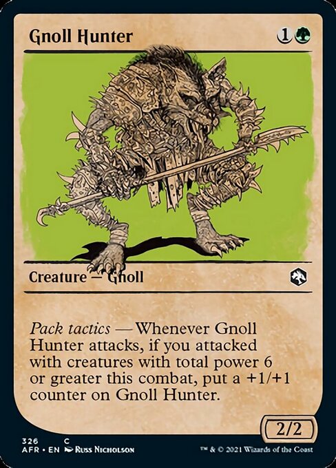 Gnoll Hunter (Showcase) (Adventures in the Forgotten Realms) Near Mint Foil
