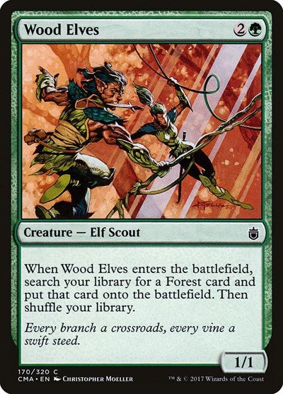 Wood Elves (Commander Anthology) Near Mint