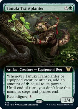 Tanuki Transplanter (Extended Art) (Commander: Kamigawa: Neon Dynasty) Near Mint