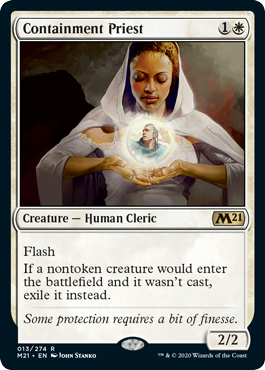 Containment Priest (Magic 2021 Core Set) Light Play