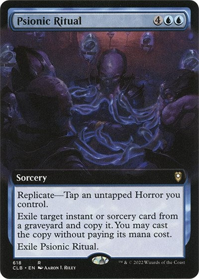 Psionic Ritual (Extended Art) (Commander Legends: Battle for Baldur's Gate) Near Mint