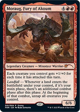 Moraug, Fury of Akoum (Promos: Unique and Miscellaneous) Light Play Foil