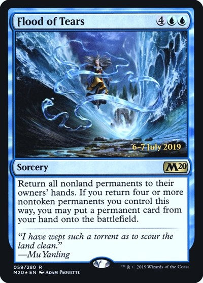 Flood of Tears (Promos: Prerelease Cards) Medium Play Foil