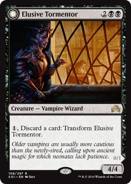 Elusive Tormentor (Insidious Mist) (Shadows Over Innistrad) Light Play