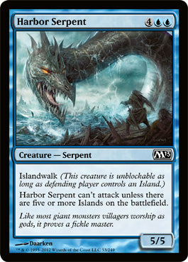 Harbor Serpent (Magic 2013 Core Set) Light Play Foil
