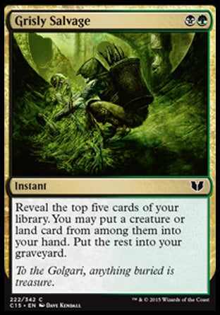 Grisly Salvage (Commander 2015) Light Play