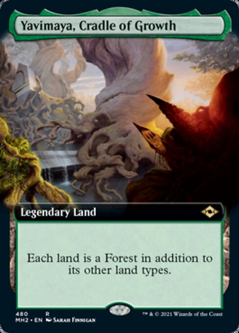 Yavimaya, Cradle of Growth (Extended Art) (Modern Horizons 2) Near Mint
