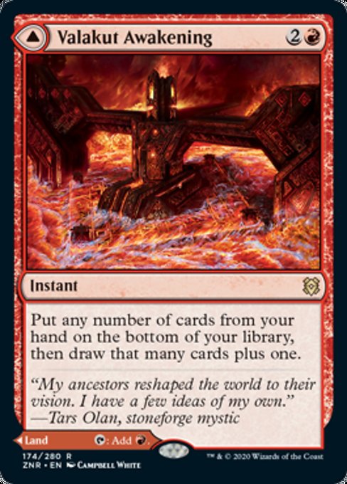 Valakut Awakening / Valakut Stoneforge (Zendikar Rising) Medium Play