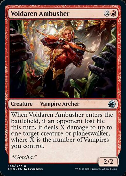 Voldaren Ambusher (Innistrad: Midnight Hunt) Near Mint Foil
