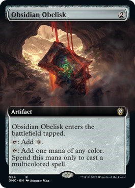 Obsidian Obelisk (Extended Art) (Commander: Dominaria United) Near Mint
