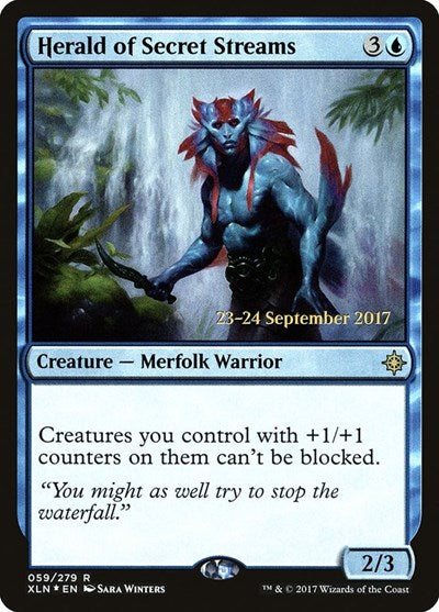 Herald of Secret Streams (Promos: Prerelease Cards) Light Play Foil