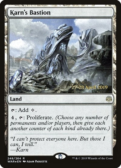Karn's Bastion (Promos: Prerelease Cards) Light Play Foil