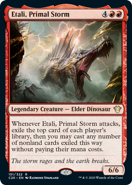 Etali, Primal Storm (Commander 2020 Ikoria) Light Play