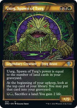 Uurg, Spawn of Turg (Showcase) (Dominaria United) Light Play Foil