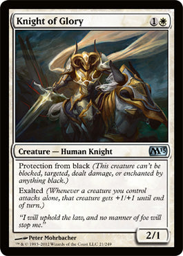 Knight of Glory (Magic 2013 Core Set) Medium Play Foil