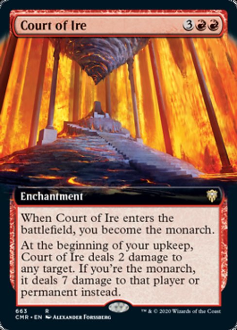 Court of Ire (Extended Art) (Commander Legends) Near Mint Foil