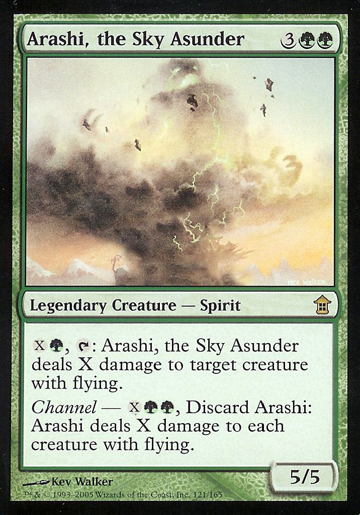 Arashi, the Sky Asunder (Saviors of Kamigawa) Heavy Play