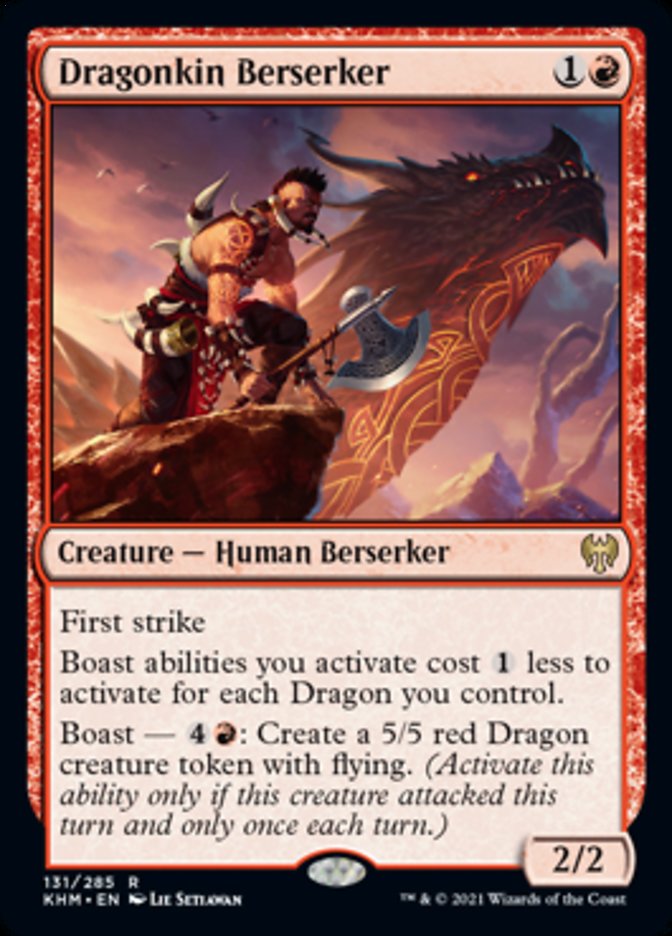 Dragonkin Berserker (Kaldheim) Light Play Foil