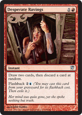 Desperate Ravings (Innistrad) Light Play Foil